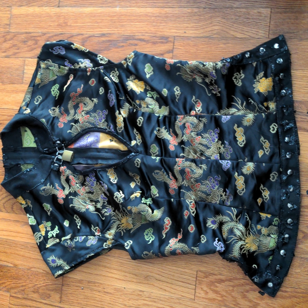 Lip Service Fetish brand vintage top melting vinyl